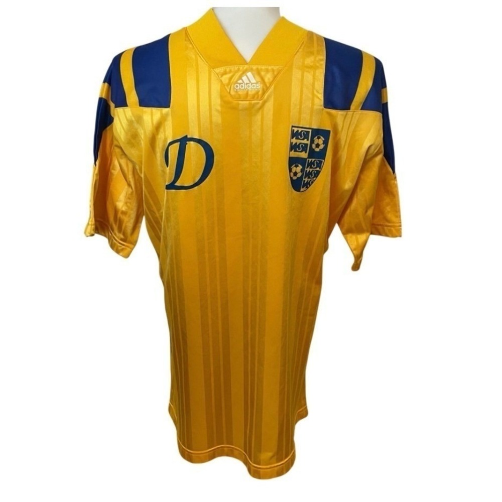 Adidas Equipment Mens Yellow Soccer Football‎ Jersey D Sweden XL